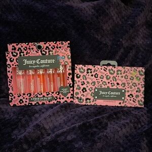 Juicy Couture Pink Leopard Lip Oil and Eyeshadow Set